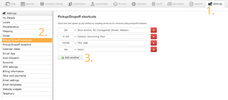 Adding Shortcuts to Taxi Hub